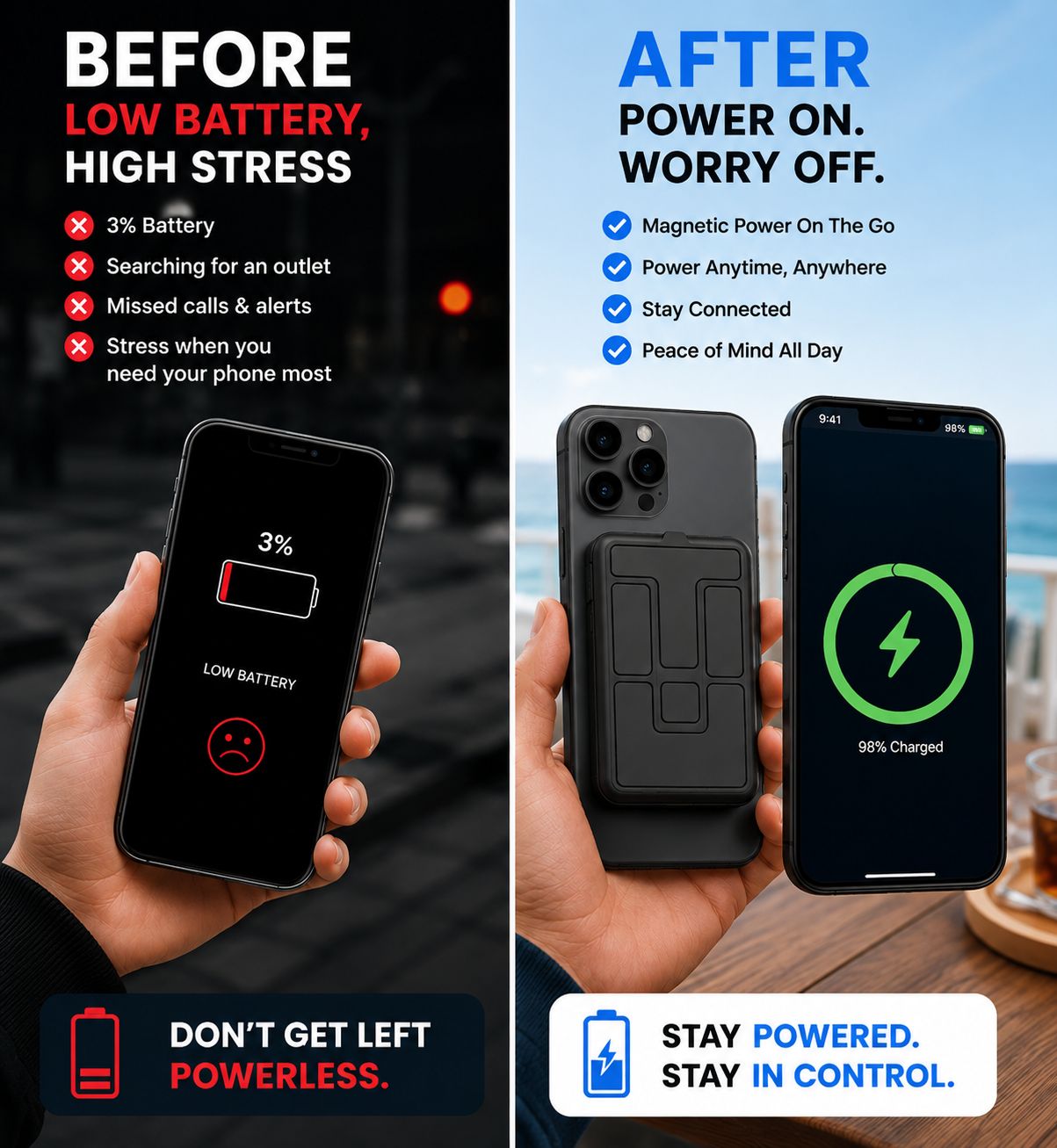 Magnetic Wireless Power Bank